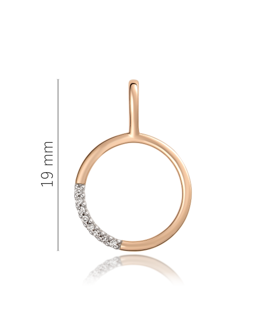 Auksinis pakabukas su deimantais