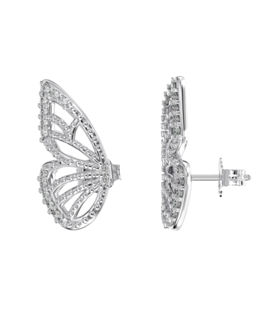 Sidabriniai auskarai su cirkoniais