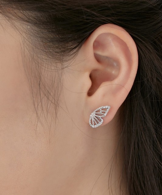 Sidabriniai auskarai su cirkoniais