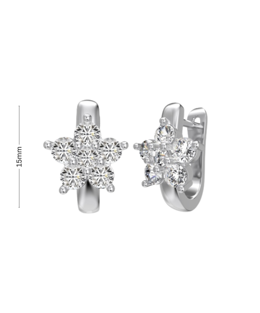 Sidabriniai auskarai su cirkoniais