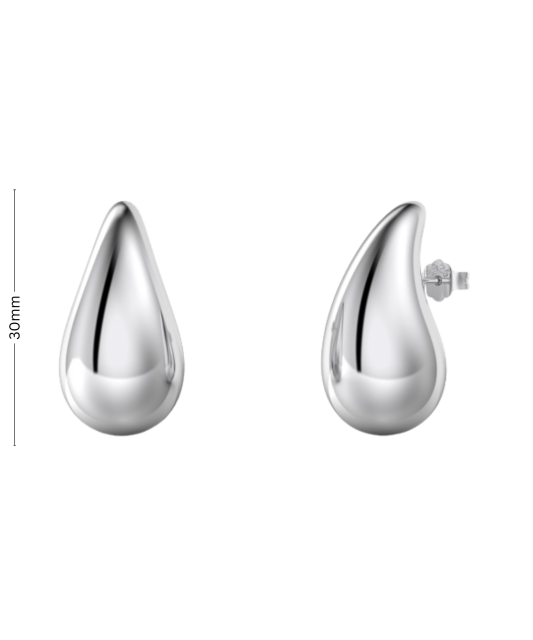 Sidabriniai auskarai 30mm - Sidabriniai auskarai - Goldinga