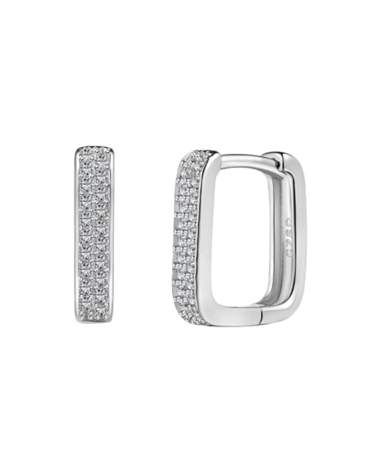 Sidabriniai auskarai su cirkoniais