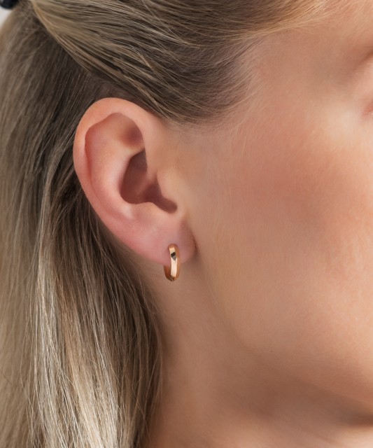 Auksiniai auskarai 13mm - Auksiniai auskarai - Goldinga