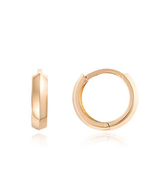 Auksiniai auskarai 11mm - Auksiniai auskarai - Goldinga