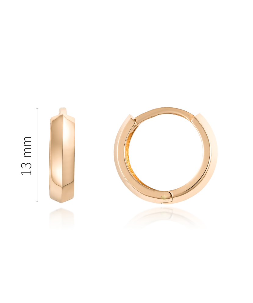 Auksiniai auskarai 13mm  - Goldinga