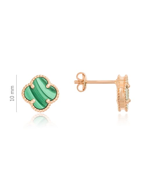 Auksiniai auskarai su emale  - Goldinga