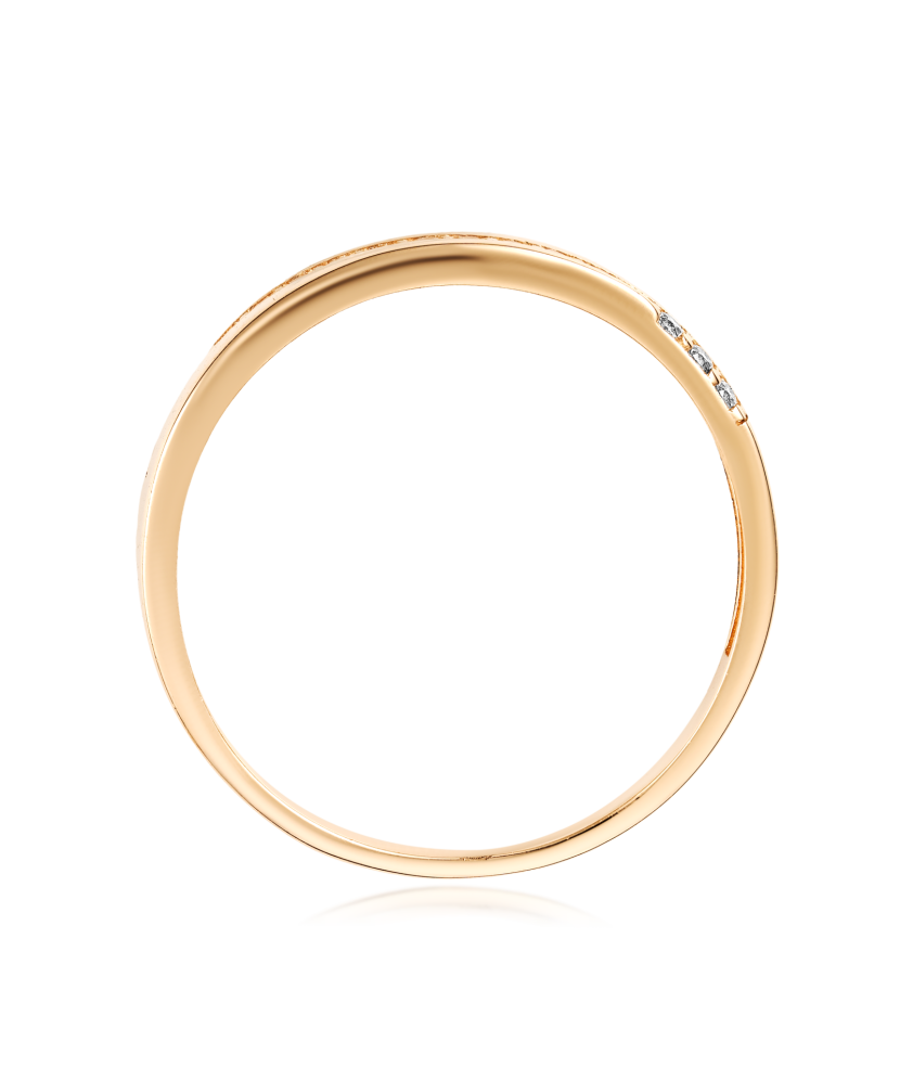 Auksinis žiedas su cirkoniais