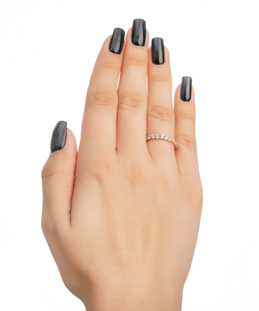 Auksinis žiedas su cirkoniais - Auksiniai žiedai - Goldinga