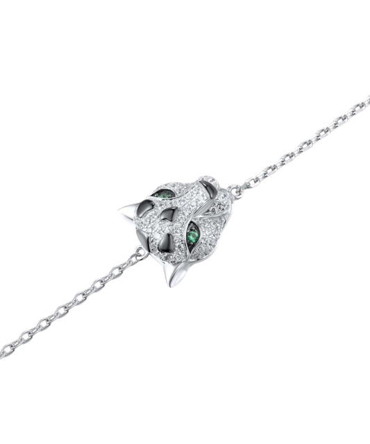 Sidabrinė apyrankė su cirkoniais ir špineliais - Sidabrinės apyrankės - Goldinga