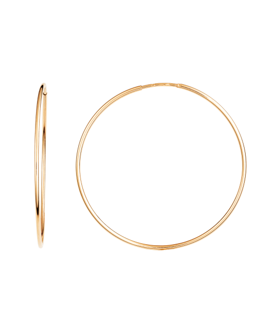 Auksiniai auskarai rinkutės 35mm - Auksiniai auskarai - Goldinga