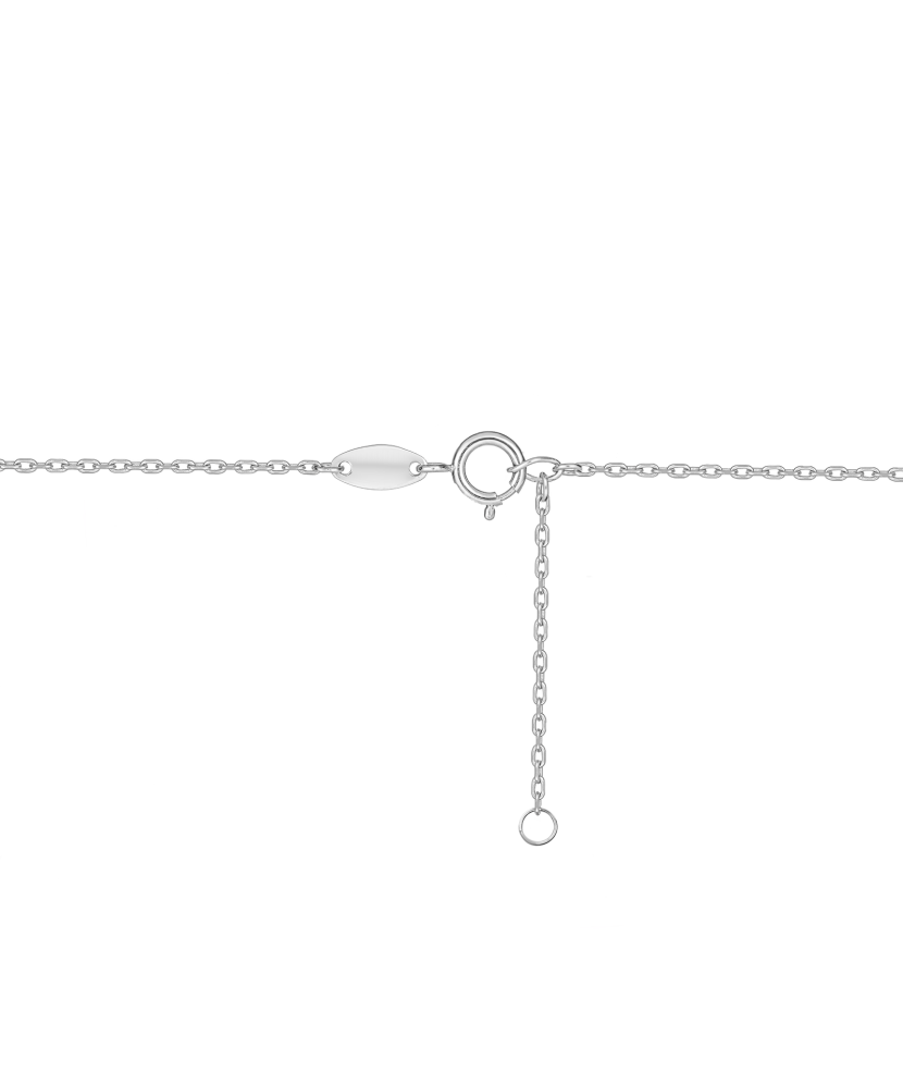 Balto aukso Grandinėlė Su Deimantiniu Pakabuku "Širdelė"  - Goldinga