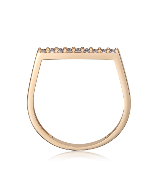 Auksinis žiedas su cirkoniais