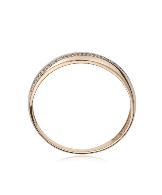 Auksinis žiedas su cirkoniais