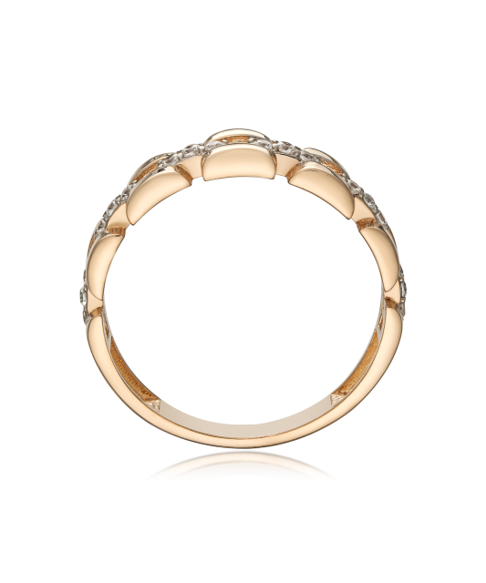 Auksinis žiedas su cirkoniais