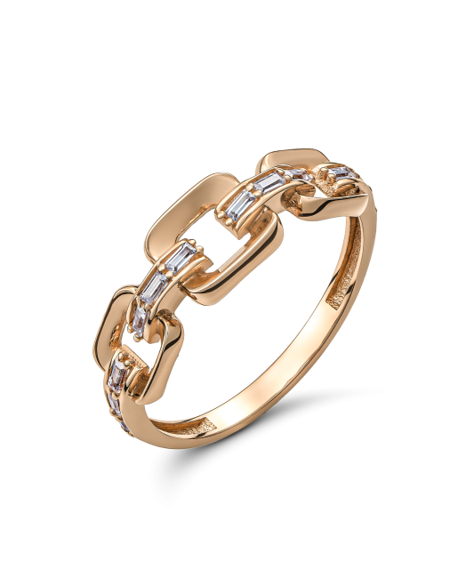 Auksinis žiedas su cirkoniais