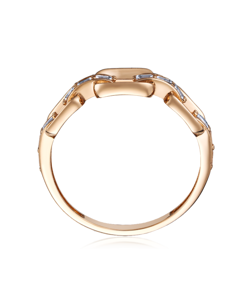 Auksinis žiedas su cirkoniais