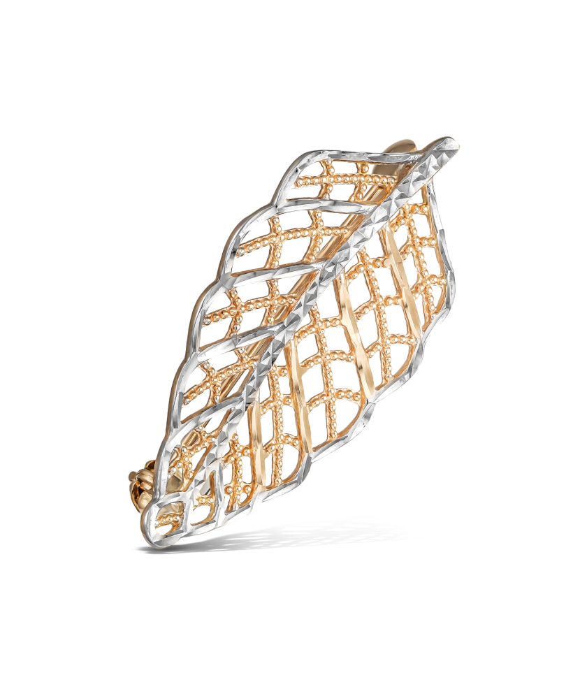 Auksinė sagė "Lapas"