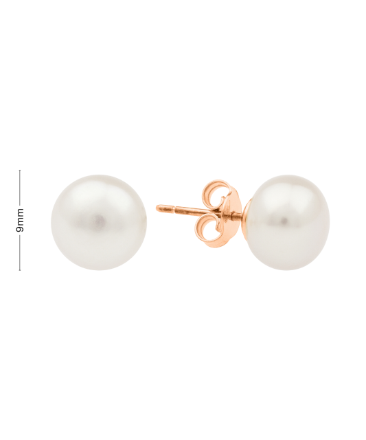 Auksiniai auskarai su perlais