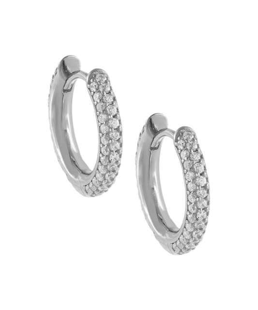 Sidabriniai auskarai su cirkoniais