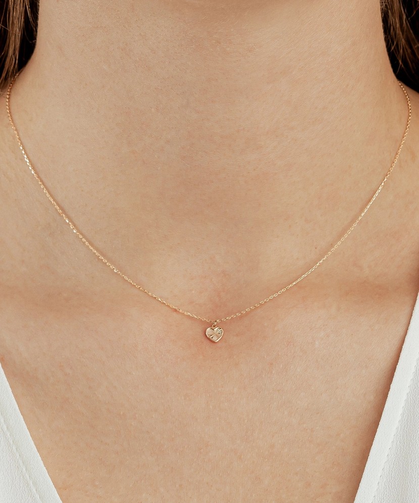 Auksinė grandinėlė su pakabuku "Širdelė"  - Goldinga