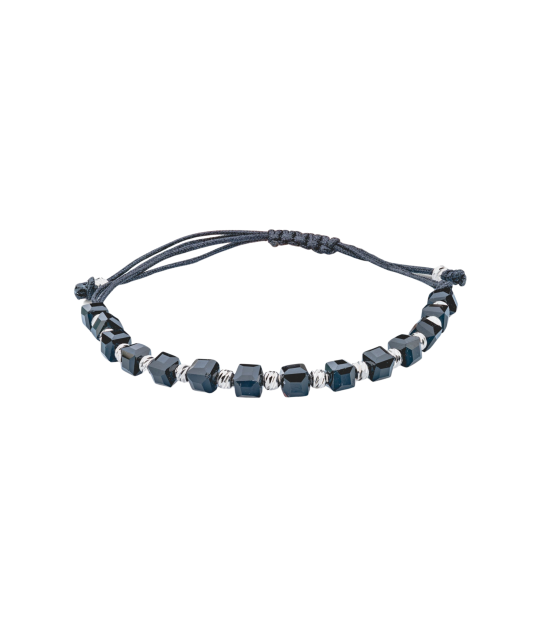 Juodo Siūlo Apyrankė Su sidabru Ir Oniksais  - Goldinga