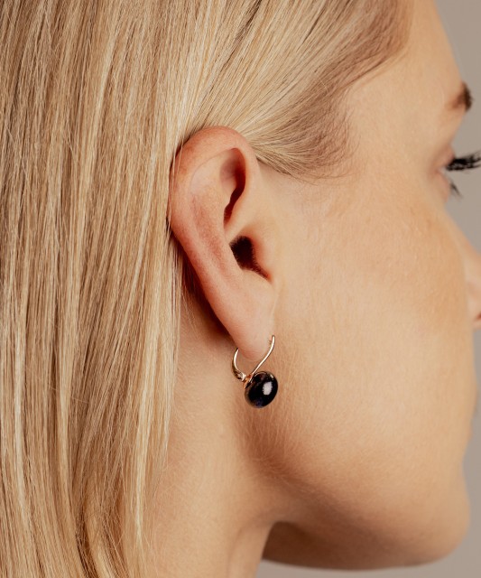 Auksiniai auskarai su perlais  - Goldinga