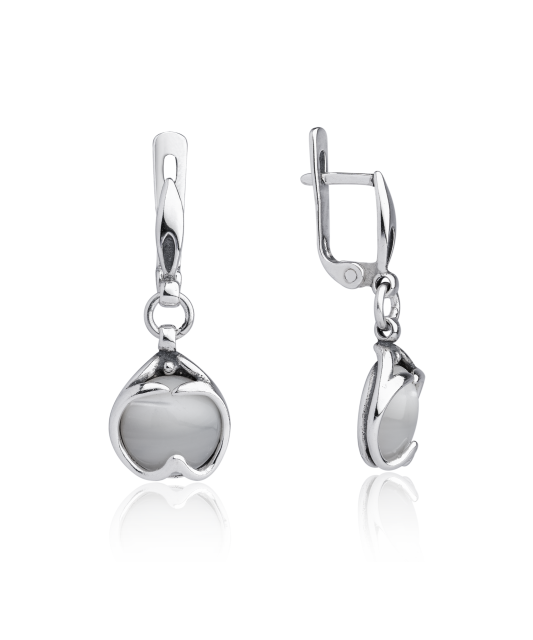 Sidabriniai auskarai su perlamutru  - Goldinga