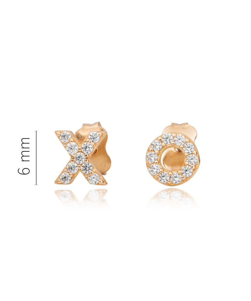 Auksiniai auskarai su cirkoniais  - Goldinga