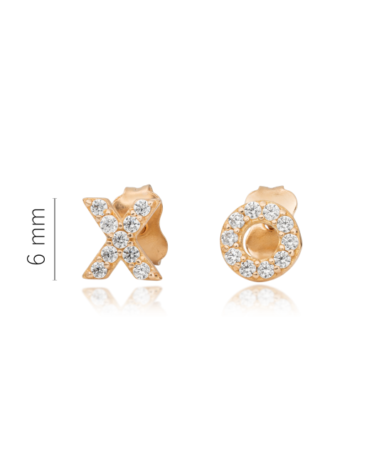 Auksiniai auskarai su cirkoniais  - Goldinga