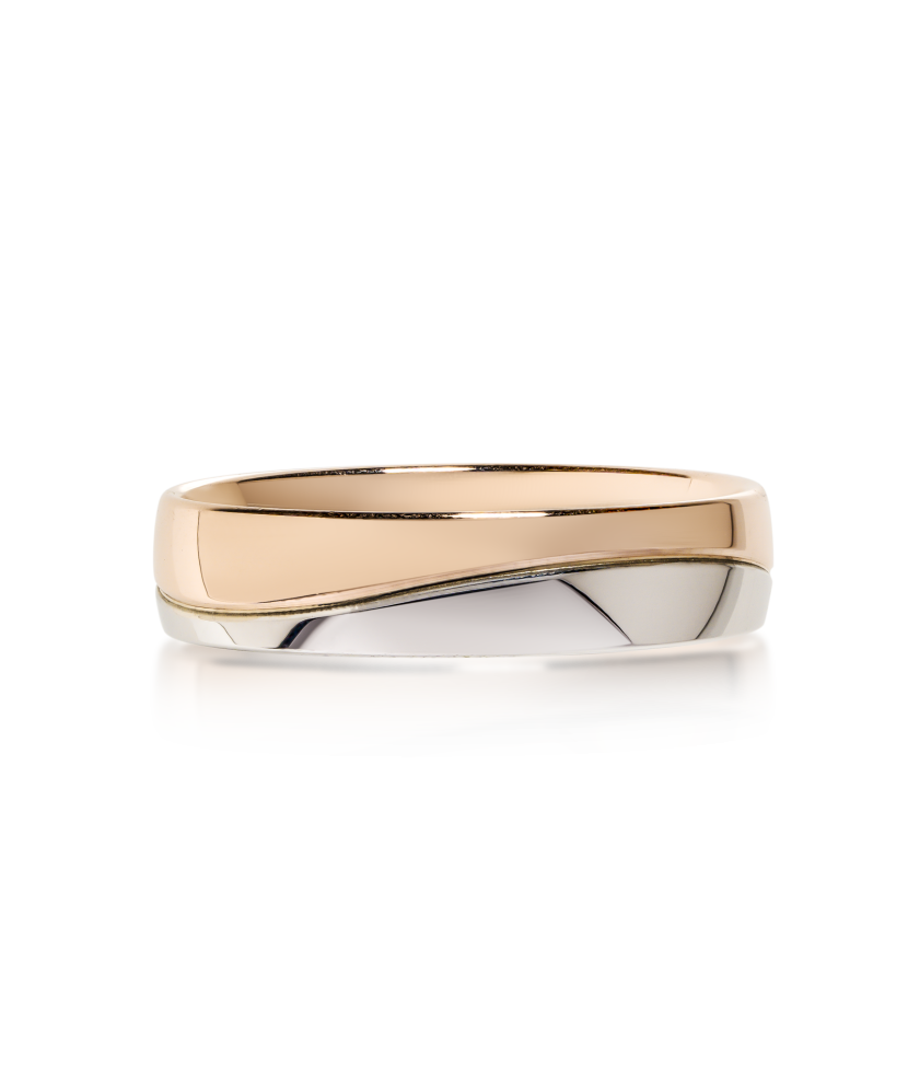 Auksinis vestuvinis žiedas 4.5mm su komfortu  - Goldinga