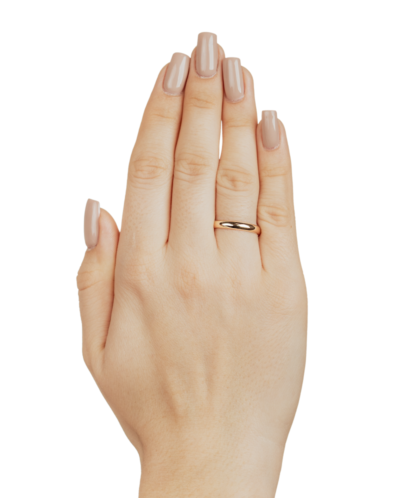 Vestuvinis sidabrinis žiedas su aukso plokštele