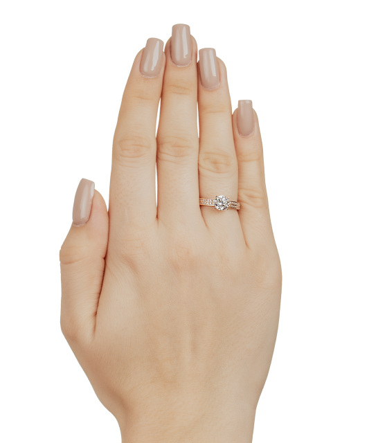 Auksinis žiedas su cirkoniais