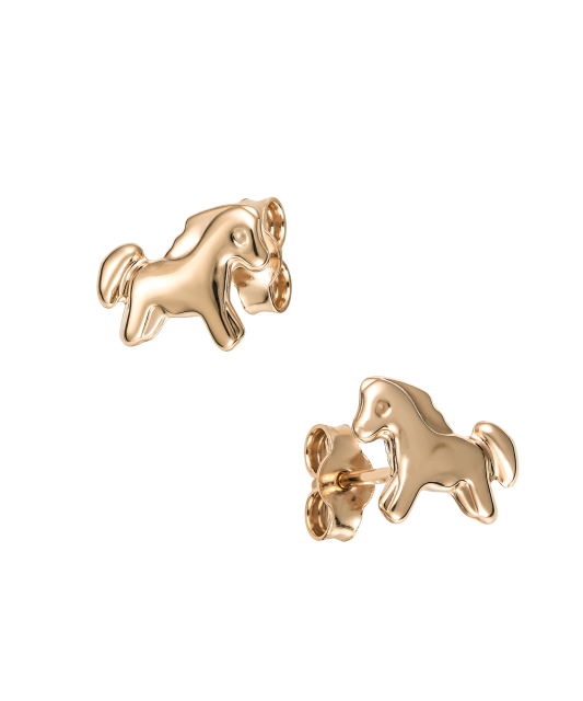 Auksiniai auskarai "Arkliukas"