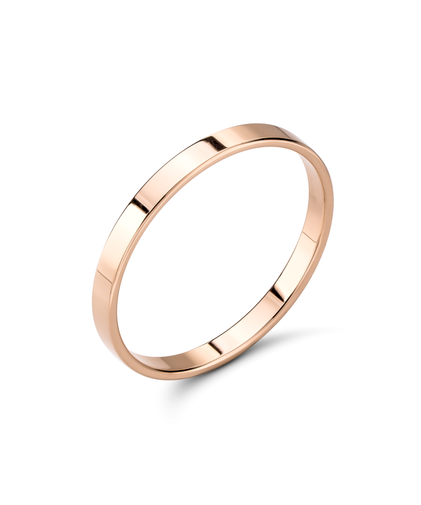 Auksinis vestuvinis žiedas 2mm