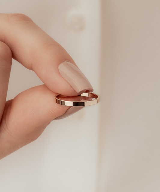 Auksinis vestuvinis žiedas 2mm