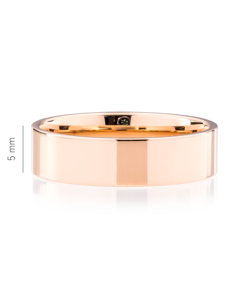 Auksinis vestuvinis žiedas 5mm su komfortu