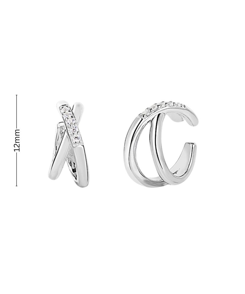 Sidabriniai auskarai su cirkoniais