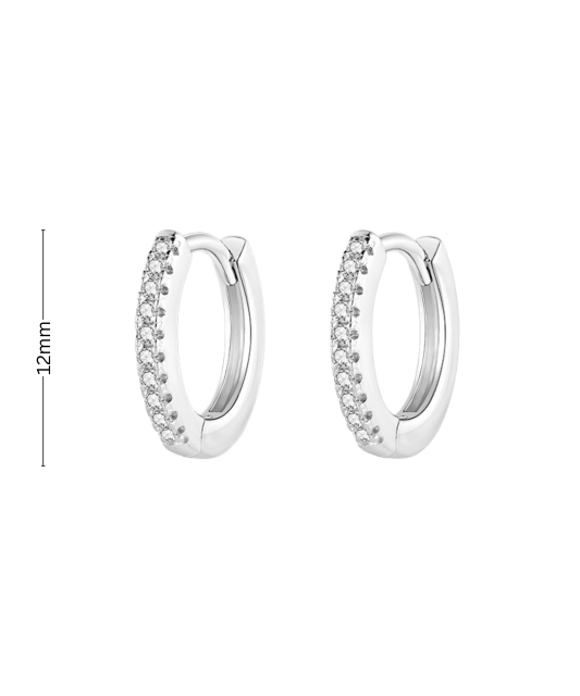 Sidabriniai auskarai su cirkoniais