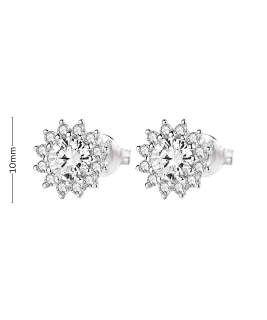 Sidabriniai auskarai su cirkoniais