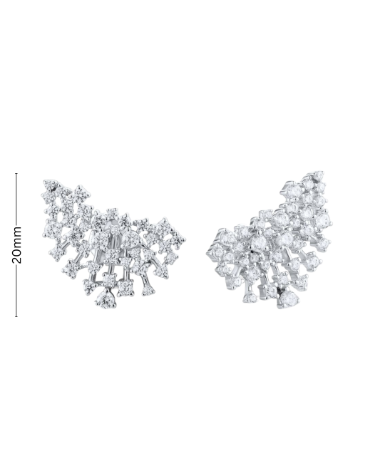 Sidabriniai auskarai su cirkoniais  - Goldinga