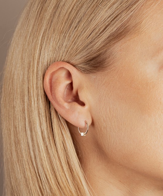 Auksiniai auskarai rinkutės 13mm