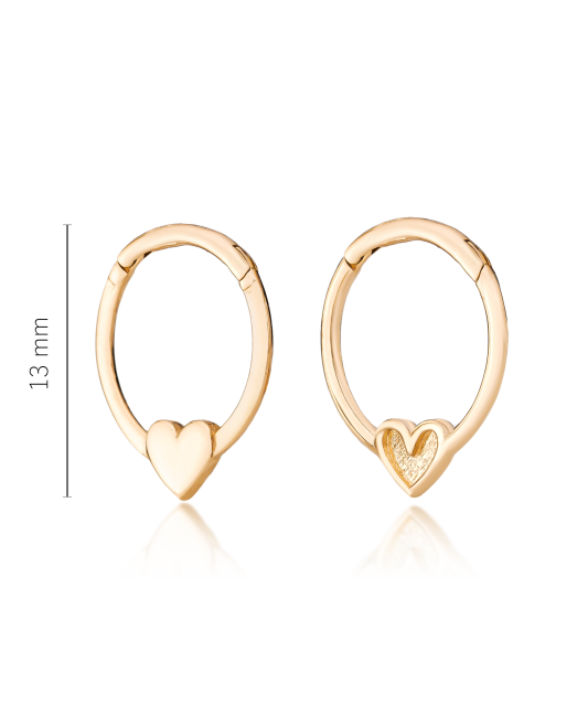 Auksiniai auskarai rinkutės 13mm