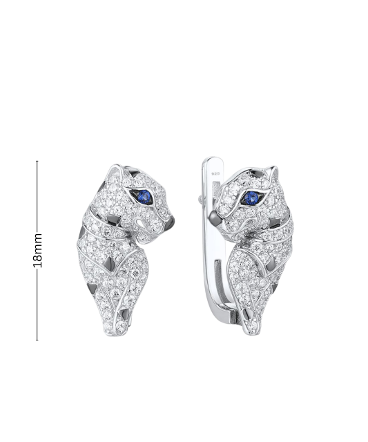 Sidabriniai auskarai su cirkoniais