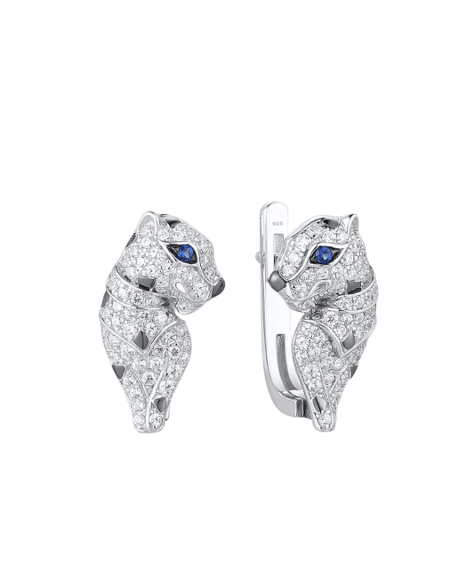 Sidabriniai auskarai su cirkoniais