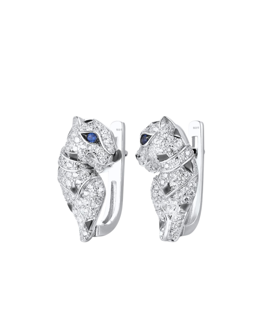 Sidabriniai auskarai su cirkoniais