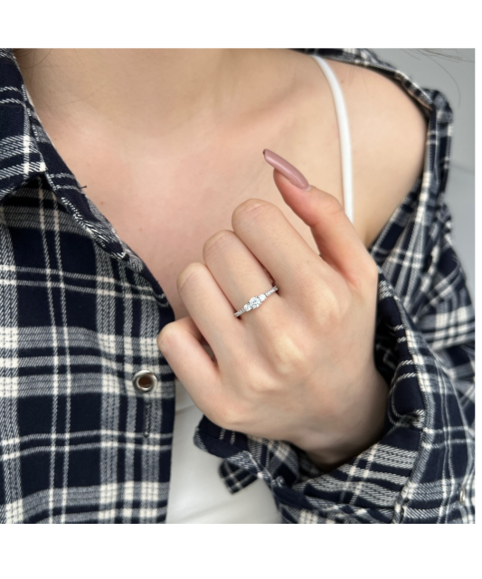 Sidabrinis žiedas su cirkoniais