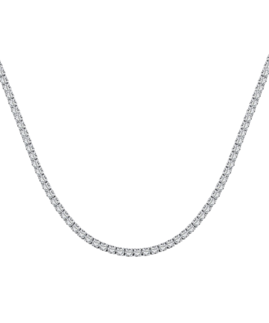 Sidabrinė grandinėlė su cirkoniais 2mm