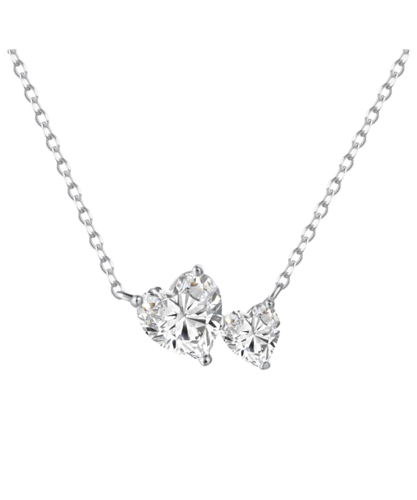 Sidabrinė grandinėlė su cirkonio pakabuku