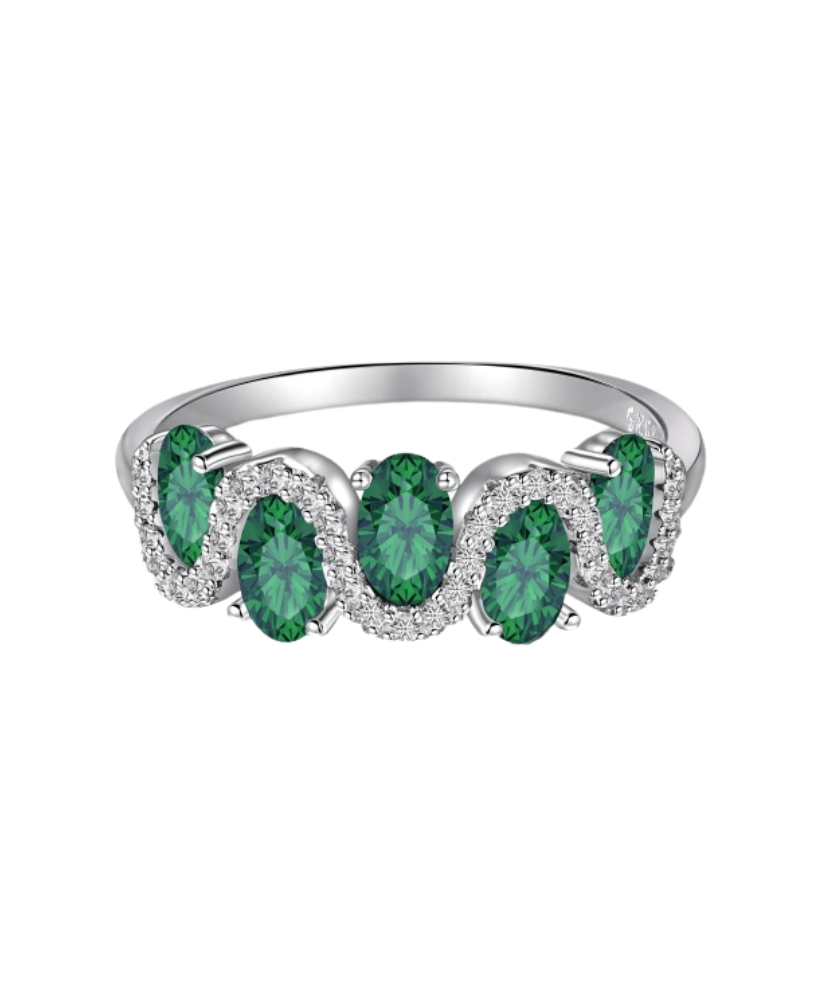 Sidabrinis žiedas su cirkoniais