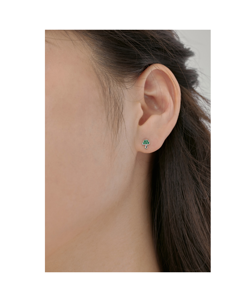 Sidabriniai auskarai su cirkoniais